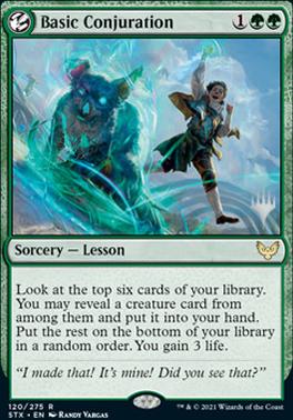 Basic Conjuration (Promo Pack) [Strixhaven: School of Mages Promos] | The Gaming-Verse