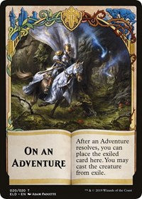 On An Adventure // Spirit Double-sided Token (Challenger 2020) [Unique and Miscellaneous Promos] | The Gaming-Verse