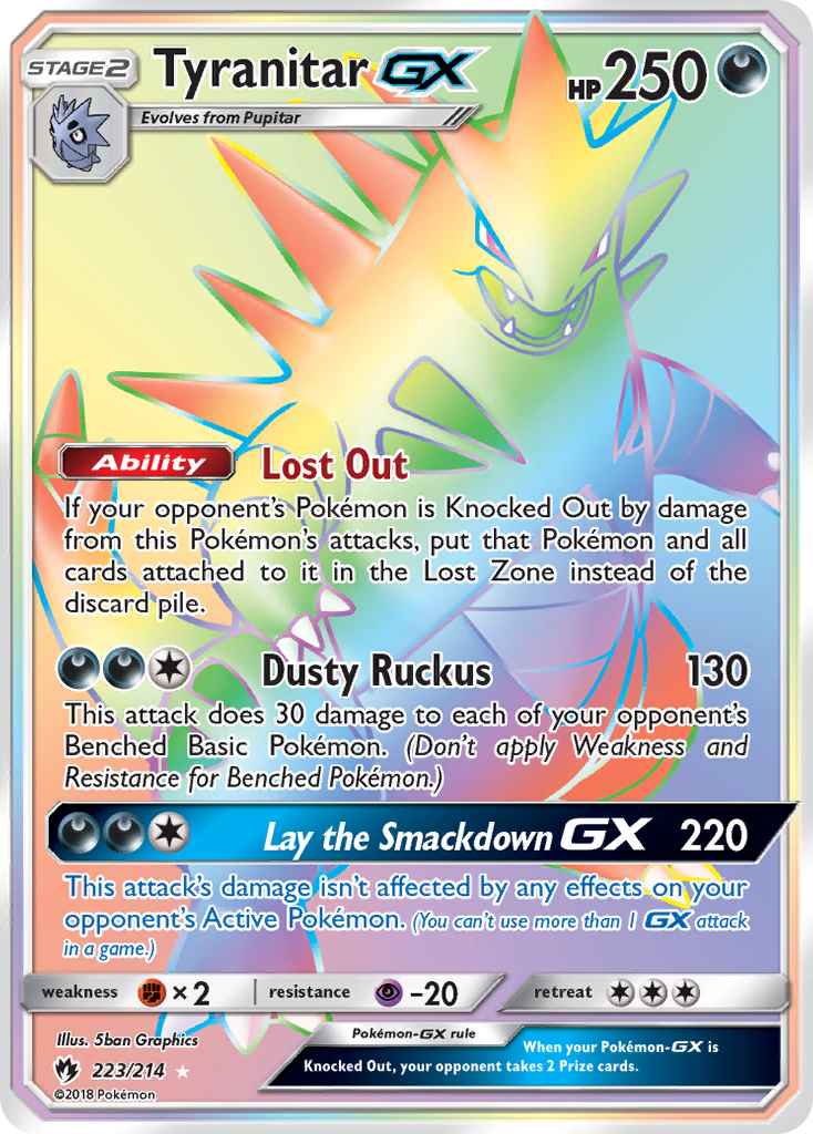 Tyranitar GX (223/214) [Sun & Moon: Lost Thunder] | The Gaming-Verse