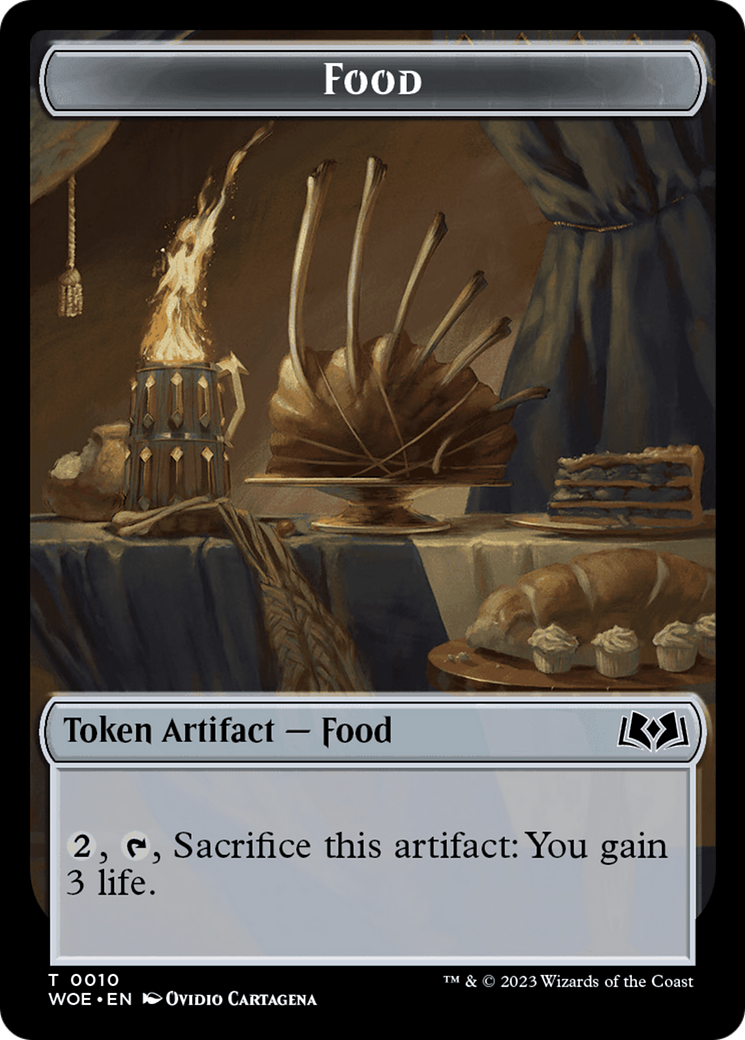 Faerie // Food (0010) Double-Sided Token [Wilds of Eldraine Tokens] | The Gaming-Verse