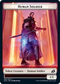 Human Soldier (005) // Zombie Double-sided Token [Commander 2020] | The Gaming-Verse