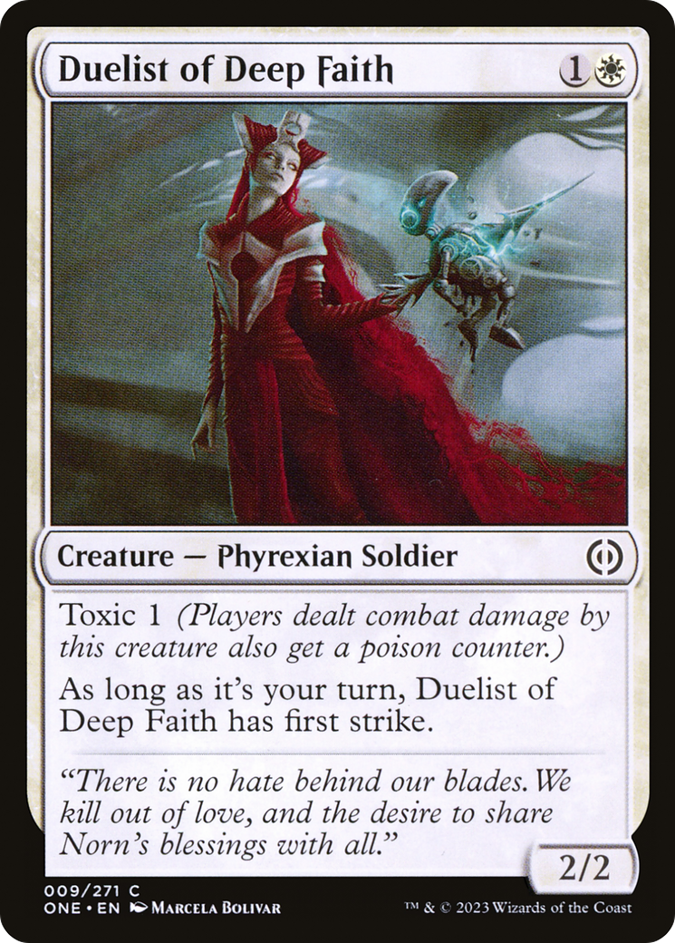 Duelist of Deep Faith [Phyrexia: All Will Be One] | The Gaming-Verse