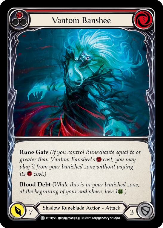 Vantom Banshee (Red) [DTD155] (Dusk Till Dawn)  Rainbow Foil | The Gaming-Verse