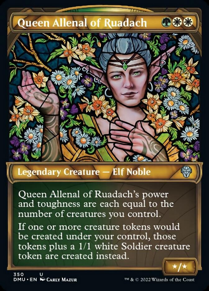 Queen Allenal of Ruadach (Showcase Textured) [Dominaria United] | The Gaming-Verse