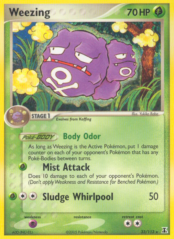 Weezing (33/113) [EX: Delta Species] | The Gaming-Verse