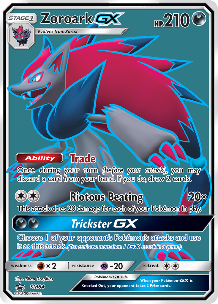 Zoroark GX (SM84) [Sun & Moon: Black Star Promos] | The Gaming-Verse