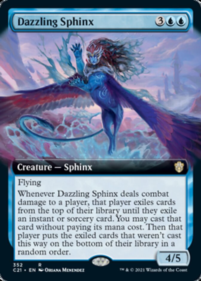 Dazzling Sphinx (Extended) [Commander 2021] | The Gaming-Verse