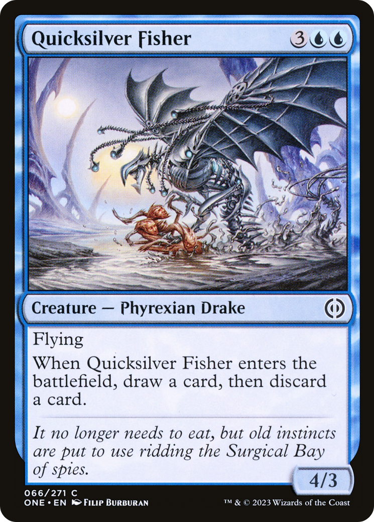 Quicksilver Fisher [Phyrexia: All Will Be One] | The Gaming-Verse