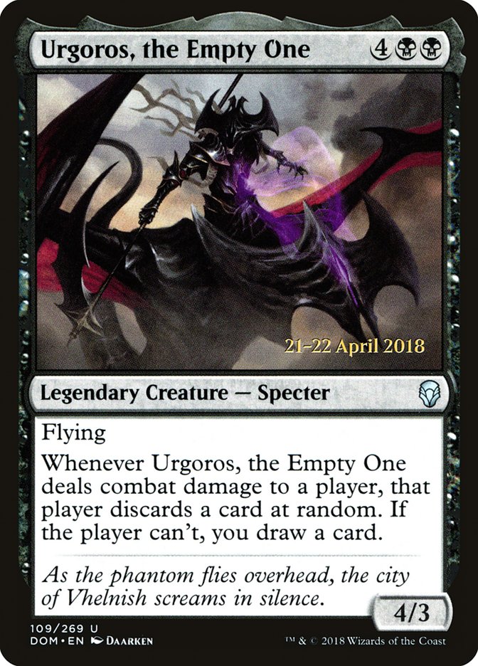 Urgoros, the Empty One  (Prerelease) [Dominaria Prerelease Promos] | The Gaming-Verse