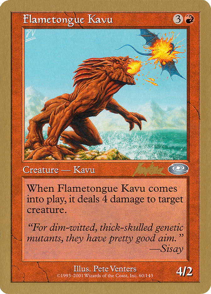 Flametongue Kavu (Brian Kibler) [World Championship Decks 2002] | The Gaming-Verse