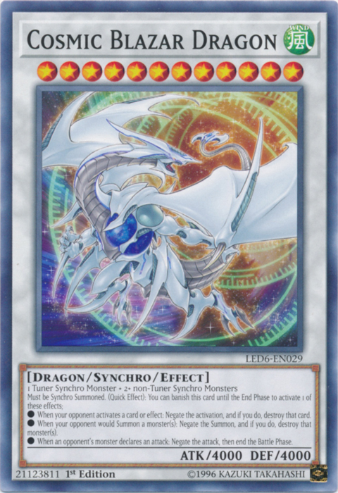 Cosmic Blazar Dragon [LED6-EN029] Common | The Gaming-Verse