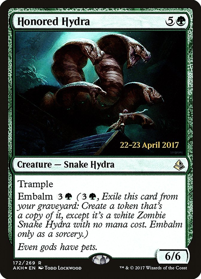 Honored Hydra  (Prerelease) [Amonkhet Prerelease Promos] | The Gaming-Verse