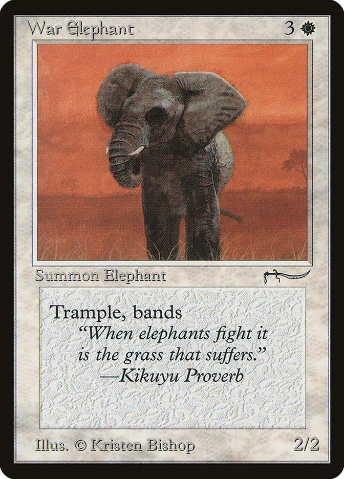 War Elephant (Light Mana Cost) [Arabian Nights] | The Gaming-Verse