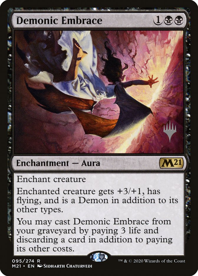 Demonic Embrace (Promo Pack) [Core Set 2021 Promos] | The Gaming-Verse