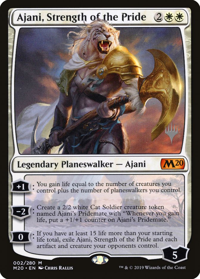 Ajani, Strength of the Pride (Promo Pack) [Core Set 2020 Promos] | The Gaming-Verse