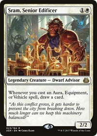 Sram, Senior Edificer [Aether Revolt Promos] | The Gaming-Verse