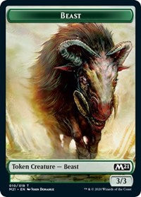 Beast // Insect Double-sided Token (Challenger 2021) [Unique and Miscellaneous Promos] | The Gaming-Verse