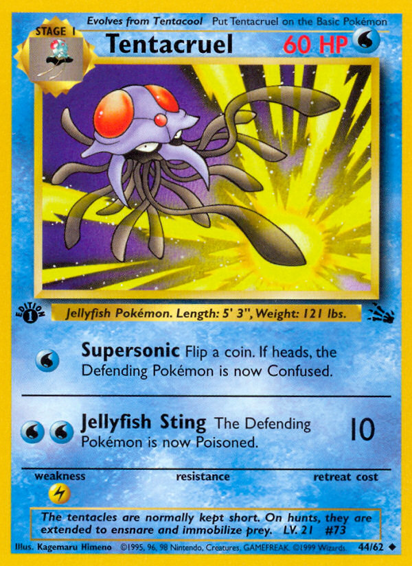 Tentacruel (44/62) [Fossil 1st Edition] | The Gaming-Verse