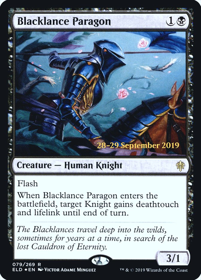 Blacklance Paragon  [Throne of Eldraine Prerelease Promos] | The Gaming-Verse