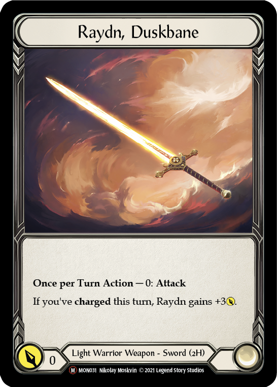 Raydn, Duskbane (Rainbow Foil) [U-MON031-RF] Unlimited Rainbow Foil | The Gaming-Verse