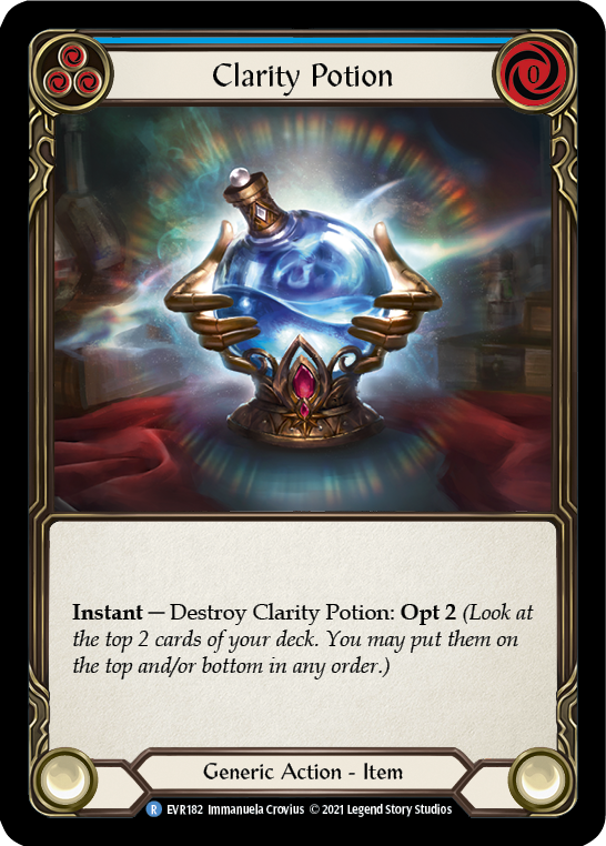 Clarity Potion [EVR182] (Everfest)  1st Edition Cold Foil | The Gaming-Verse