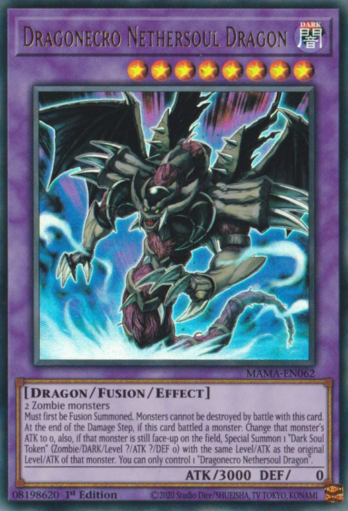 Dragonecro Nethersoul Dragon [MAMA-EN062] Ultra Rare | The Gaming-Verse