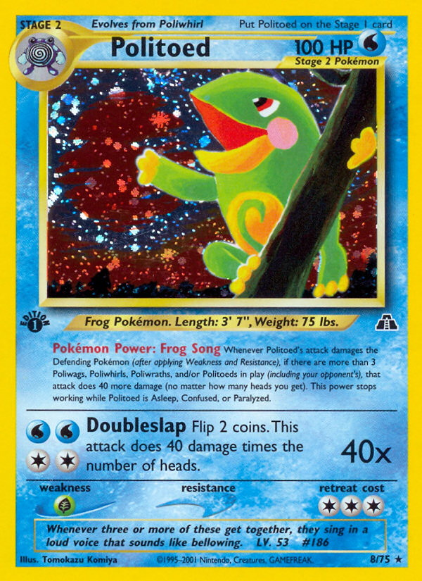 Politoed (8/75) [Neo Discovery 1st Edition] | The Gaming-Verse