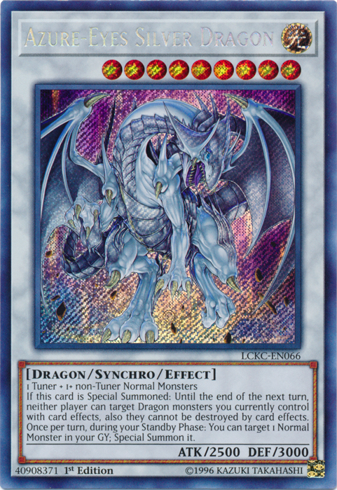 Azure-Eyes Silver Dragon [LCKC-EN066] Secret Rare | The Gaming-Verse