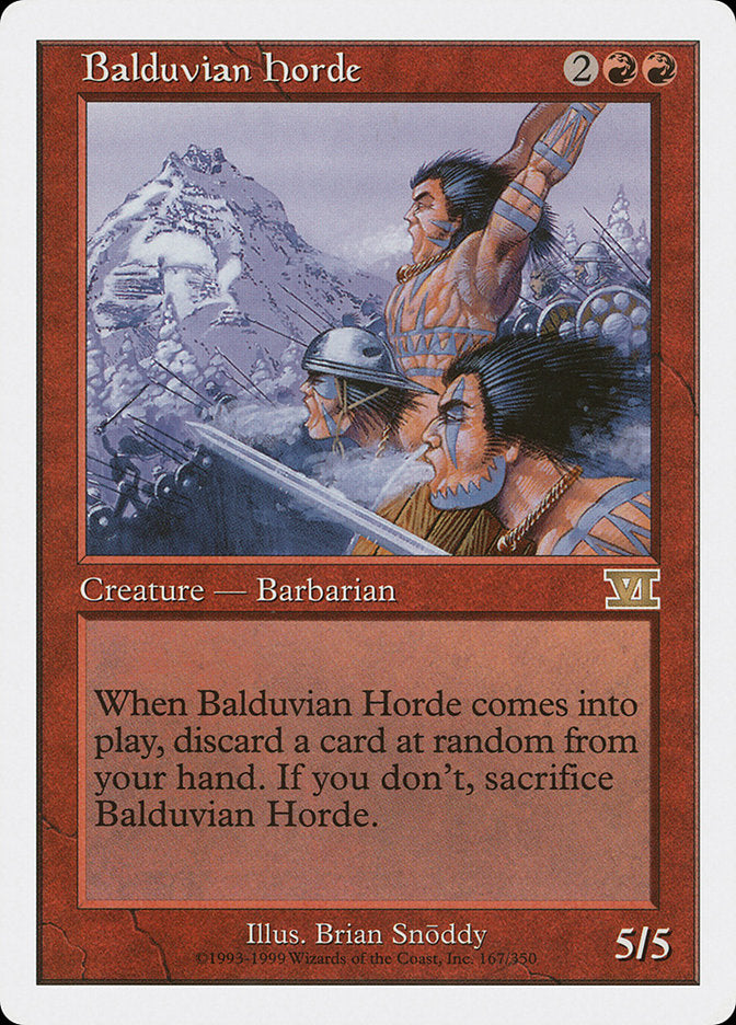 Balduvian Horde [Classic Sixth Edition] | The Gaming-Verse