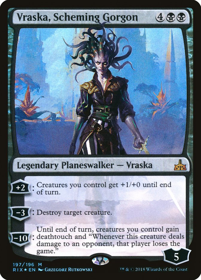 Vraska, Scheming Gorgon [Rivals of Ixalan] | The Gaming-Verse