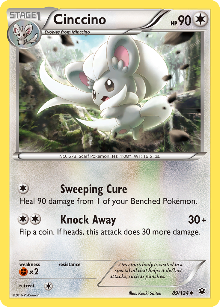 Cinccino (89/124) [XY: Fates Collide] | The Gaming-Verse