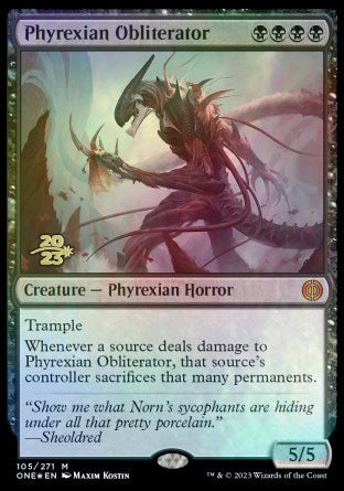 Phyrexian Obliterator [Phyrexia: All Will Be One Prerelease Promos] | The Gaming-Verse