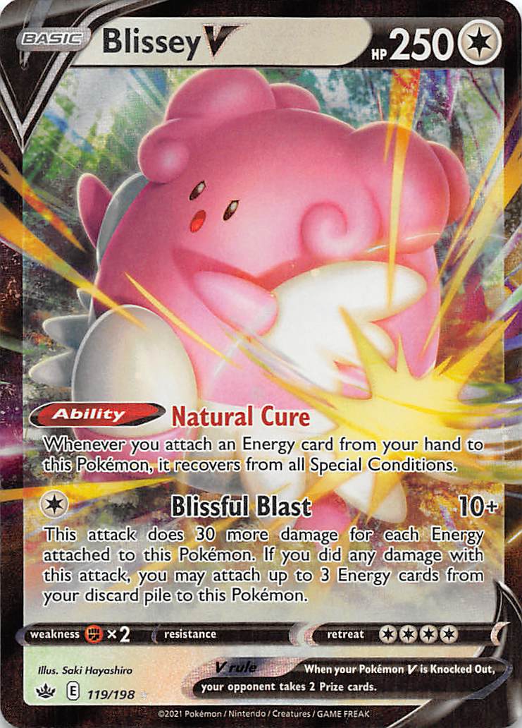 Blissey V (119/198) [Sword & Shield: Chilling Reign] | The Gaming-Verse