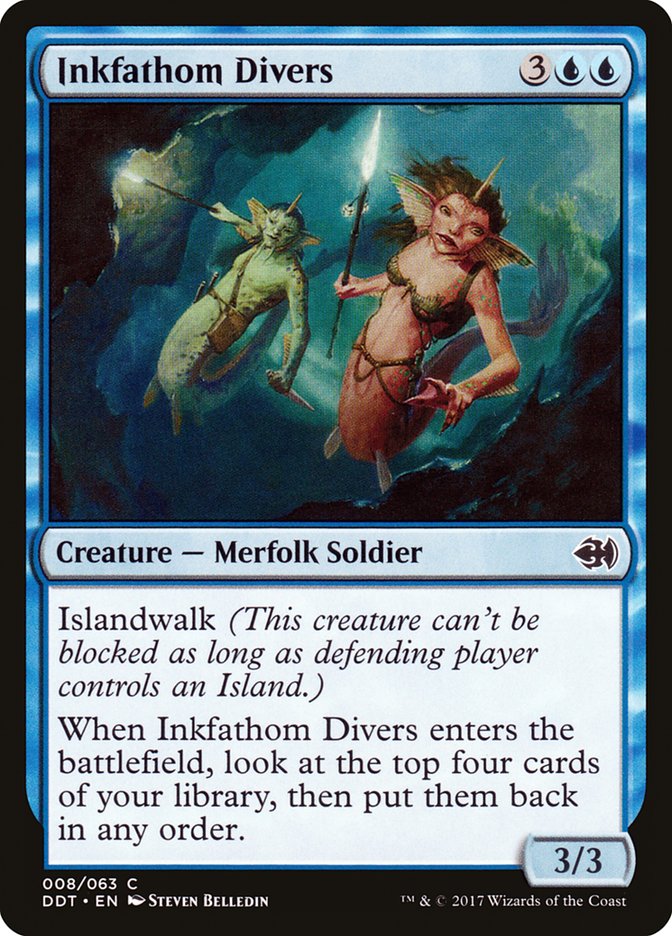 Inkfathom Divers [Duel Decks: Merfolk vs. Goblins] | The Gaming-Verse