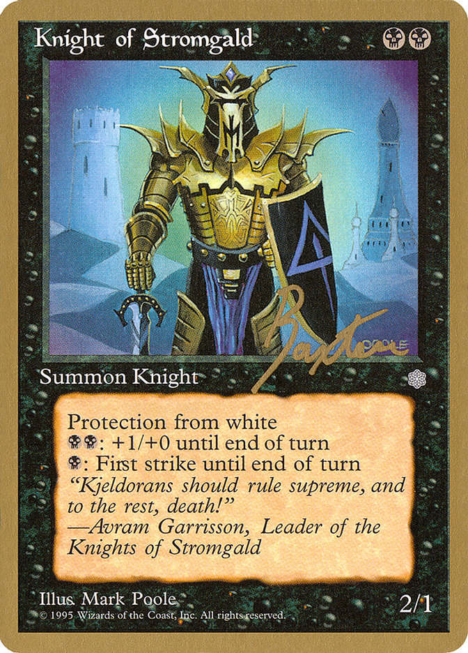 Knight of Stromgald (George Baxter) [Pro Tour Collector Set] | The Gaming-Verse