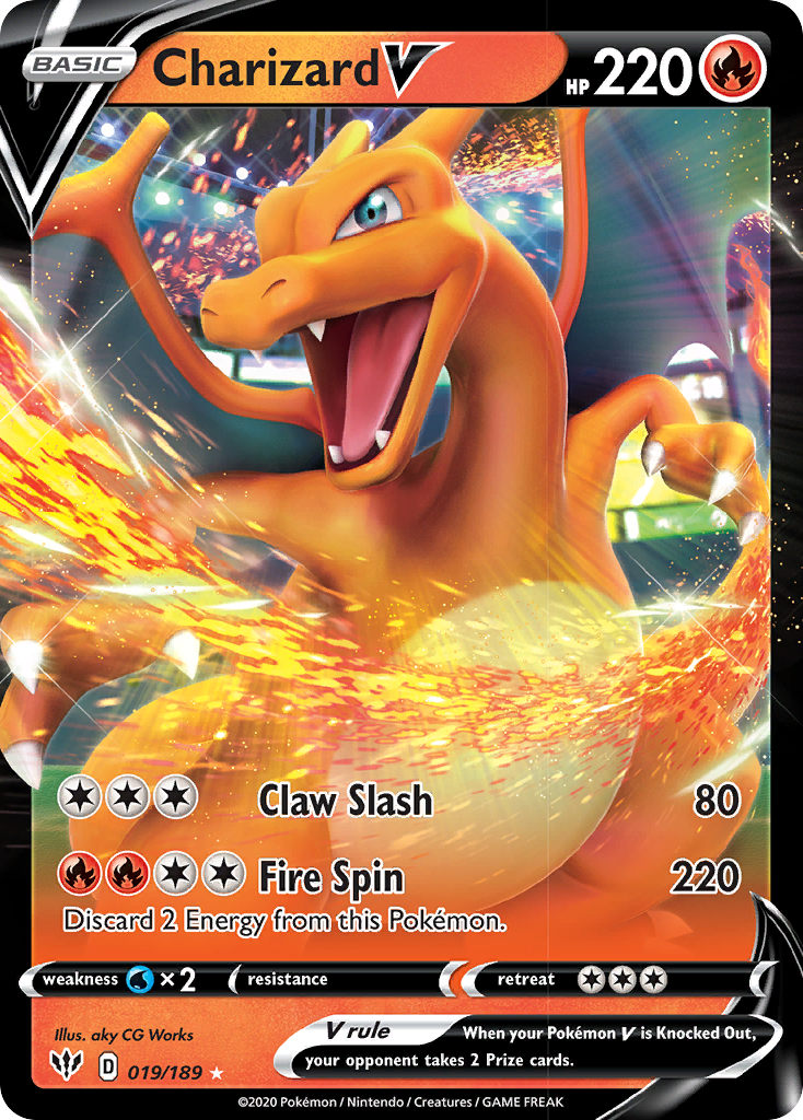 Charizard V (019/189) [Sword & Shield: Darkness Ablaze] | The Gaming-Verse