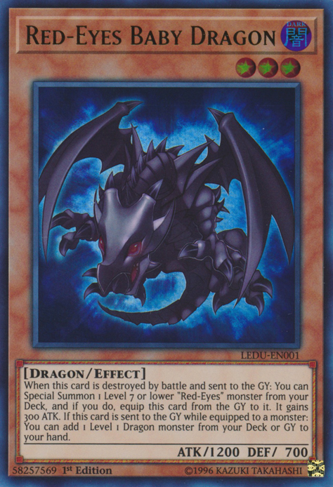 Red-Eyes Baby Dragon [LEDU-EN001] Ultra Rare | The Gaming-Verse