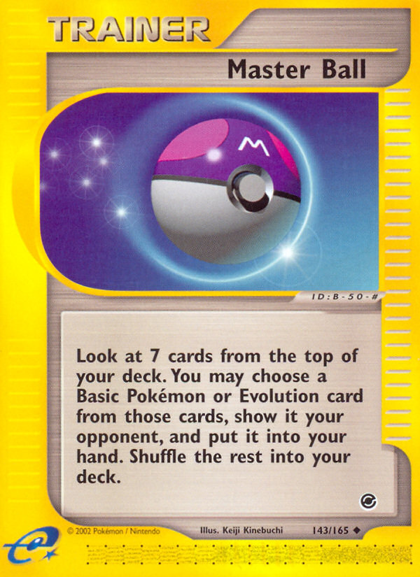 Master Ball (143/165) [Expedition: Base Set] | The Gaming-Verse