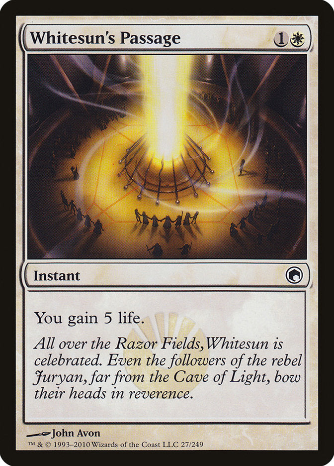 Whitesun's Passage [Scars of Mirrodin] | The Gaming-Verse