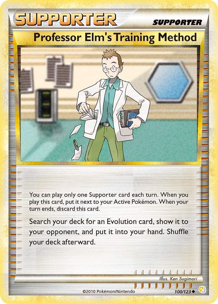 Professor Elm's Training Method (100/123) [HeartGold & SoulSilver: Base Set] | The Gaming-Verse