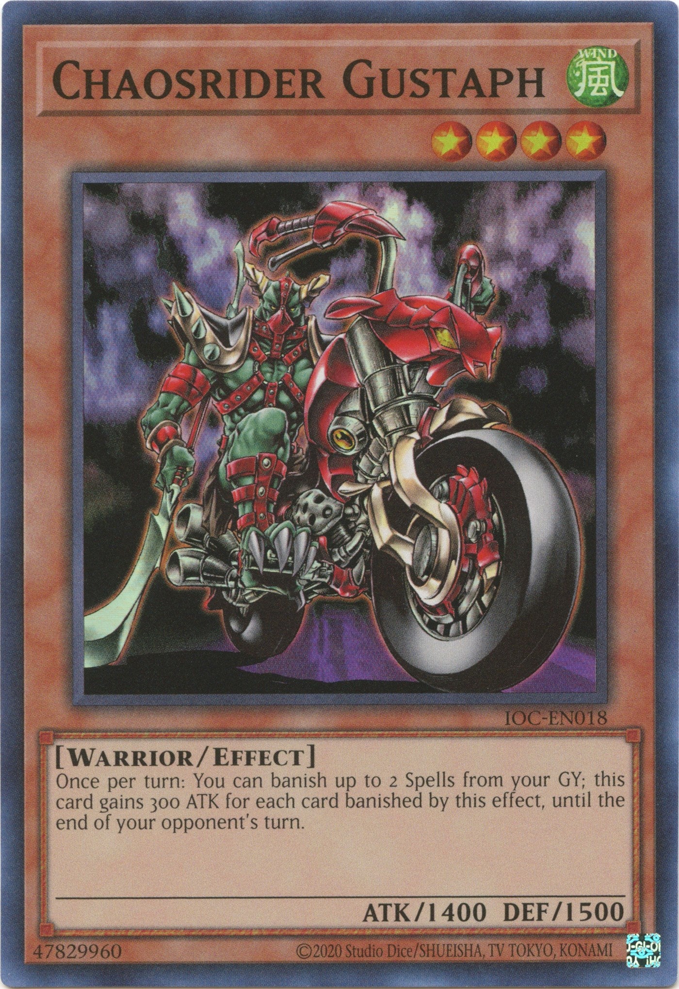 Chaosrider Gustaph (25th Anniversary) [IOC-EN018] Super Rare | The Gaming-Verse