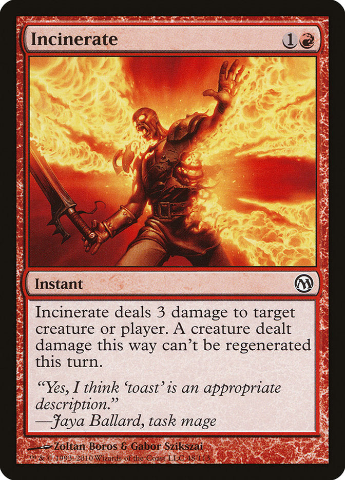 Incinerate [Duels of the Planeswalkers] | The Gaming-Verse