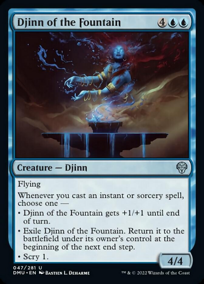 Djinn of the Fountain [Dominaria United] | The Gaming-Verse