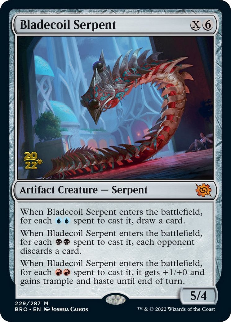 Bladecoil Serpent [The Brothers' War: Prerelease Promos] | The Gaming-Verse