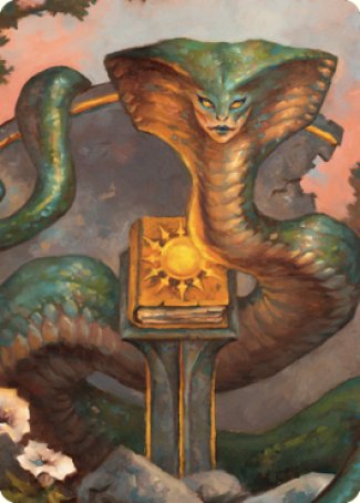 Guardian Naga Art Card [Commander Legends: Battle for Baldur's Gate Art Series] | The Gaming-Verse