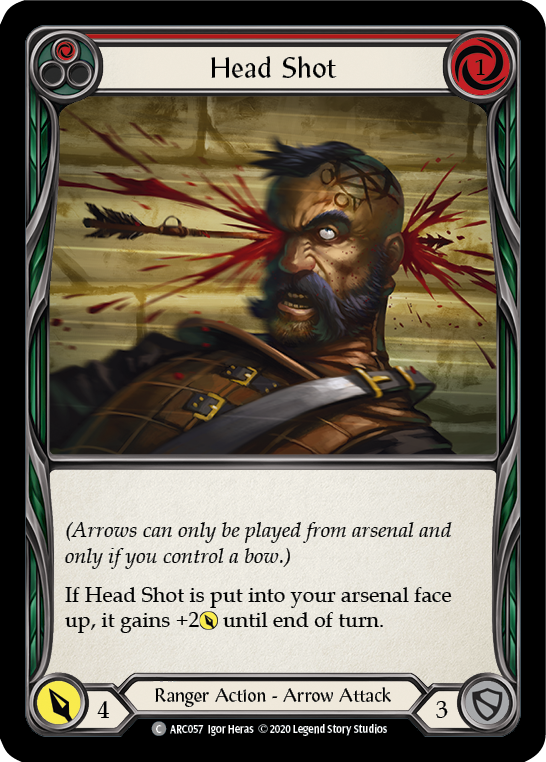 Head Shot (Red) [ARC057] Unlimited Rainbow Foil | The Gaming-Verse