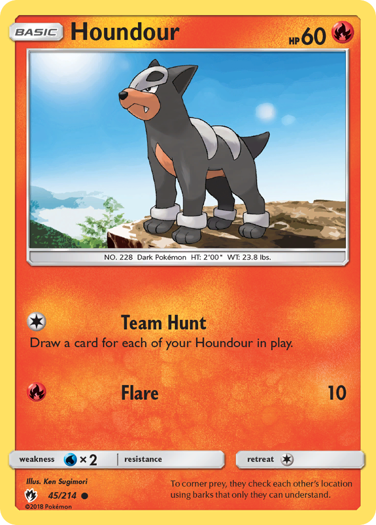 Houndour (45/214) [Sun & Moon: Lost Thunder] | The Gaming-Verse