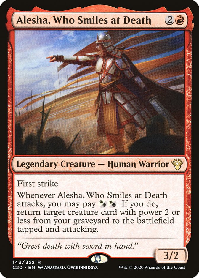 Alesha, Who Smiles at Death [Commander 2020] | The Gaming-Verse