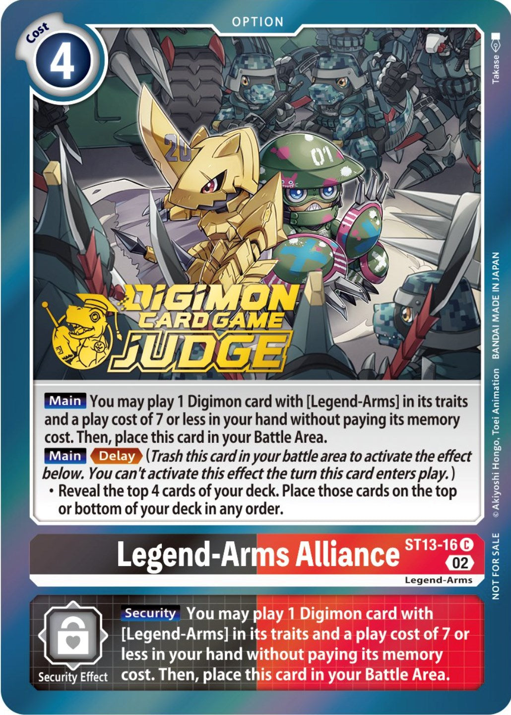 Legend-Arms Alliance [ST13-16] (Judge Pack 3) [Starter Deck: Ragnaloardmon Promos] | The Gaming-Verse