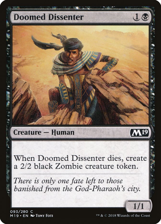 Doomed Dissenter [Core Set 2019] | The Gaming-Verse